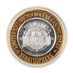 .999 Silver Stratosphere Las Vegas, NV $10 Casino Limited Edition Gaming Token