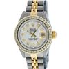 Image 2 : Rolex Ladies Quickset Two Tone MOP Channel Diamond Datejust Wristwatch With Rolex Box