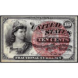 March 3, 1863 Ten Cents Fourth Issue Fractional Currency Note