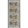 Image 1 : Uncut Sheet of (4) State of Louisiana Baby Bond Obsolete Notes