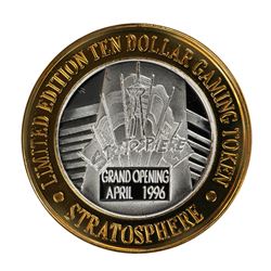 .999 Silver Stratosphere Las Vegas, NV $10 Casino Limited Edition Gaming Token