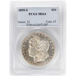 1895-S $1 Morgan Silver Dollar Coin PCGS MS61