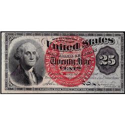 March 3, 1863 Twenty-Five Cents Fourth Issue Fractional Currency Note