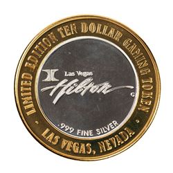 .999 Silver Hilton Las Vegas, Nevada $10 Casino Limited Edition Gaming Token