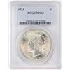 Image 1 : 1923 $1 Peace Silver Dollar Coin PCGS MS63