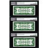 Image 2 : (3) Consecutive 1928 $1 Silver Certificate Notes Fr.1600 PMG Gem Uncirculated 66EPQ