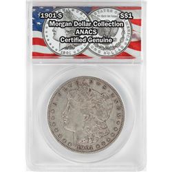 1901-S $1 Morgan Silver Dollar Coin ANACS Certified Genuine