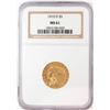 1910-D $5 Indian Head Half Eagle Gold Coin NGC MS61