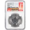 Image 1 : 2016 $5 Canada Maple Leaf Silver Coin NGC MS70 First Day of Issue