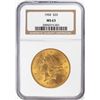 Image 1 : 1904 $20 Liberty Head Double Eagle Gold Coin NGC MS63