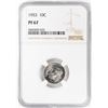 Image 1 : 1953 Proof Roosevelt Dime Coin NGC PF67