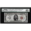 Image 1 : 1934 $5 Hawaii WWII Emergency Issue Federal Reserve Note PMG Gem Uncirculated 65EPQ