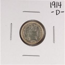 1914-D Barber Dime Coin