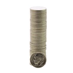 Roll of (50) Brilliant Uncirculated 1948 Roosevelt Dime Coins