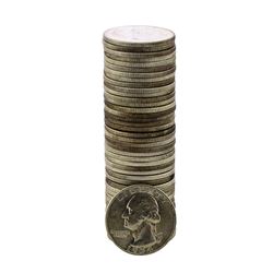 Roll of (40) Brilliant Uncirculated 1954-D Washington Quarter Coins
