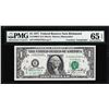 Image 1 : 1977 $1 Federal Reserve Note PMG Gem Uncirculated 65EPQ Dual Courtesy Autographs