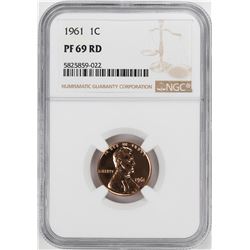 1961 Proof Lincoln Memorial Cent Coin NGC PF69RD