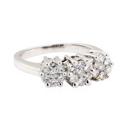 14KT White Gold 1.10 ctw Diamond Ring