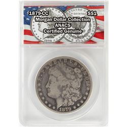 1879-CC $1 Morgan Silver Dollar Coin ANACS Certified Genuine