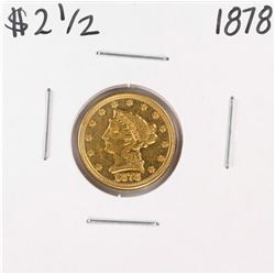 1878 $2 1/2 Liberty Head Quarter Eagle Gold Coin