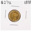 Image 1 : 1878 $2 1/2 Liberty Head Quarter Eagle Gold Coin