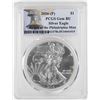 Image 1 : 2016-P $1 American Silver Eagle Coin PCGS Gem BU Struck at the Philadelphia Mint