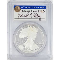 2006-W $1 Proof American Silver Eagle Coin PCGS PR69DCAM Edmund Moy Signature