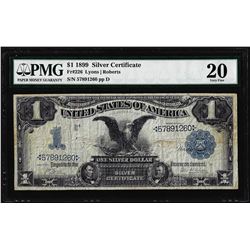 1899 $1 Black Eagle Silver Certificate Note Fr.226 PMG Very Fine 20