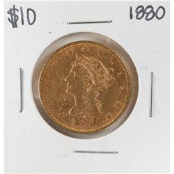 1880 $10 Liberty Head Eagle Gold Coin