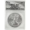 Image 1 : 2015 $1 American Silver Eagle Coin ANACS MS70 First Strike