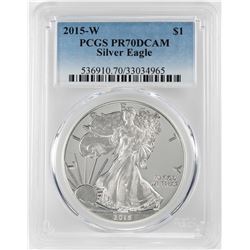 2015-W $1 Proof American Silver Eagle Coin PCGS PR70DCAM