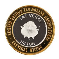 .999 Silver Hilton Las Vegas, Nevada $10 Casino Limited Edition Gaming Token