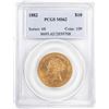 Image 1 : 1882 $10 Liberty Head Half Eagle Gold Coin PCGS MS62