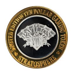.999 Silver Stratosphere Las Vegas, NV $10 Casino Limited Edition Gaming Token