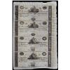 Image 1 : Uncut Sheet of 1800's $5/5/10/10 Farmer's & Merchants Bank of Baltimore Obsolete Notes