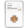 Image 1 : 1937-S Lincoln Wheat Cent Coin NGC MS66RD
