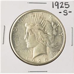 1925-S $1 Peace Silver Dollar Coin