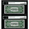Image 2 : (2) Consec. 1935A $1 Hawaii WWII Emergency Silver Certificate Notes PMG Ch. Unc. 64EPQ