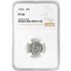 Image 1 : 1953 Proof Roosevelt Dime Coin NGC PF66