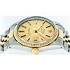 Image 6 : Rolex Men's Two Tone 14K Champagne Index 36MM Datejust Wristwatch