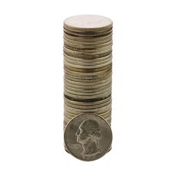 Roll of (40) Brilliant Uncirculated 1945 Washington Quarter Coins
