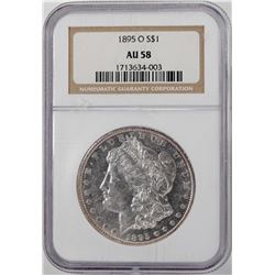 1895-O $1 Morgan Silver Dollar Coin NGC AU58