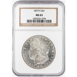 1879-S $1 Morgan Silver Dollar Coin NGC MS65