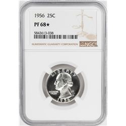 1956 Proof Washington Quarter Coin NGC PF68* Star