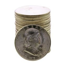 Roll of (20) Brilliant Uncirculated 1948-D Franklin Half Dollar Coins