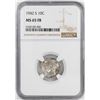 Image 1 : 1942-S Mercury Dime Coin NGC MS65FB