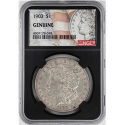 1903 $1 Morgan Silver Dollar Coin NGC Genuine