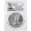 Image 1 : 2016-P $1 American Silver Eagle Coin PCGS Gem BU Struck at the Philadelphia Mint