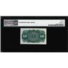Image 2 : 1863 10 Cent 4th Issue Fractional Currency Note Fr.1261 PMG Choice Uncirculated 66EPQ
