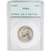 Image 1 : 1941 Proof Washington Quarter Coin PCGS PR66 Old Green Rattler